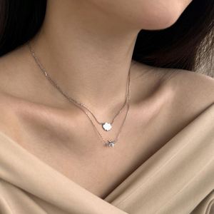 Dylam Delicate Fine Fashion Women <b>Jewellery</b> Sterling Silver <b>Link</b> Chain Double Layer Cloud Airplane Pendant Necklace for Women - Product Image 4