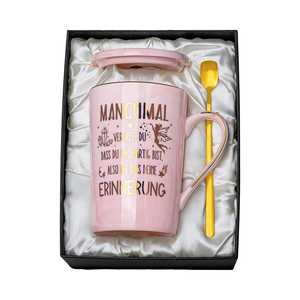 Inspirador 'You Are Great' 400 ml <span class=keywords><strong>Taza</strong></span> de cerámica de mármol rosa Tapa con estampado dorado Tarjeta de felicitación Cuchara Caja de regalo para cumpleaños de mujer - Product Image 1