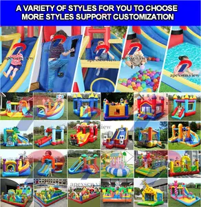 Pista de obstáculos inflable, juegos de carreras