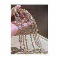 Promotion Collier Chaîne Serpent Plaqué Or 18K Au750, Bijou Classique pour Mariage, Design Étoile Tendance, Vente en Gros