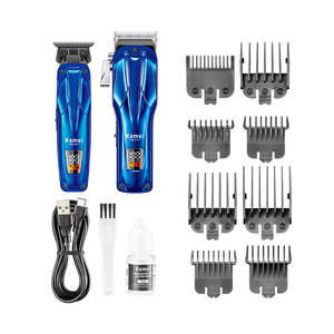 Kemei Electric <b>Hair</b> <b>Clipper</b> For Men Adjustable Lengths IPX7 Waterproof Battery Powered Charging Model Km-2217 - Product Image 2