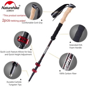 <span class=keywords><strong>Naturehike</strong></span> ไม้เท้าเดินป่าปีนเขาเดินป่า,ไม้เท้าเดินป่าทำจากคาร์บอนไฟเบอร์แบบคู่/2ชิ้นสำหรับเดินกลางแจ้ง - Product Image 4