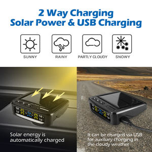 SPY <span class=keywords><strong>Atoto</strong></span> HUD AuZone Pantalla LCD TPMS para Coches Ford Focus Camion Chevrolet Válvula Interna Stem 434Mhz Sensor Escáner - Product Image 3