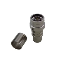 Connecteur coaxial RF 50 ohms de type N mâle à sertir sans soudure pour câble LMR600