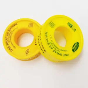 Plastic Plumber Thread Seal Tape Design Good Quality PTFE New Waterproof Carton Package Injection GOAT White Moulding 2pcs 12MM