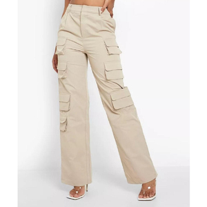 Pantalones vaqueros cargo estampados de pierna ancha para mujer, de mezclilla, holgados, estilo urbano, tallas grandes, de verano, informales, a la moda - Product Image 5