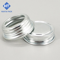 Bouchon à vis en métal de calibre 32mm en gros et boîtier en métal pour boîte de conserve d'huile moteur/boîte de conserve de style F/boîte d'huile d'olive