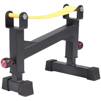 Soporte Ajustable para Discos de Pesas, Barra para Dominadas y Levantamiento de Pesas, Soporte Multifuncional para Entrenamiento