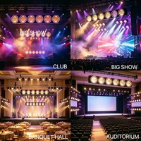 Nueva Barra de Luces Vintage de 400W y 6 Ojos, Luz Cegadora para Escenario con COB Dorado de 50W y Anillo Halo RGB, Luz Retro para DJ, Club, Boda, Espectáculo