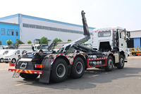 Camion benne à bras articulé 8x4 robuste pour déchets, châssis Shacman M3000, véhicule de transfert de déchets à conteneur amovible