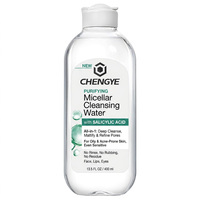 Eau Micellaire Nettoyante Matifiante à l'Acide Salicylique pour Peaux Grasses à Tendance Acnéique, Affinant les Pores, Démaquillant Non Comédogène