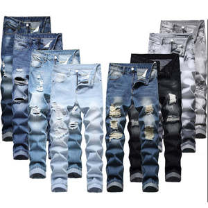Nouvelle Arrivée – Jean Homme Déchiré et Vieilli de Marque Designer, Taille Mi-Haute, Fermeture Boutonnée, Spandex – Service OEM Écologique de Haute Qualité - Product Image 6