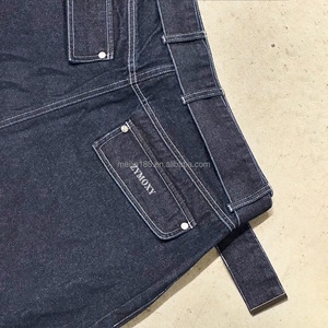 Pantalones Cortos de Mezclilla Japonesa Selvedge 100% Algodón Crudo, Personalizados, de Talla Grande, con Cintura Ajustable, de Alta Calidad, Estilo Baggy para Hombre - Product Image 3
