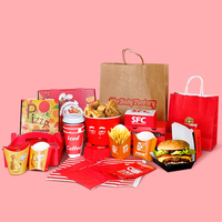 Personnalisé de haute qualité MDonad Carton Burger Gable Box Enfants Happy Meal Box Anniversaire Goodie Party Favor Fast Food Boîte d'emballage