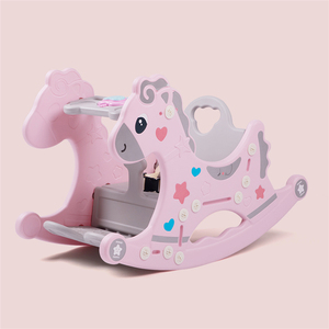 Jouet cheval <span class=keywords><strong>à</strong></span> <span class=keywords><strong>bascule</strong></span> <span class=keywords><strong>licorne</strong></span> pour enfants jouet <span class=keywords><strong>à</strong></span> chevaucher pour aire de jeux polyvalente avec des animaux de dessins animés en plastique durable - Product Image 5