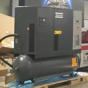 Atlas Copco Air Compressor G7FFTM Tank Mounted Air Compressor Atlas Copco All In 1 Screw Air Compressor