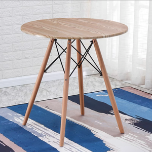 Nordico <span class=keywords><strong>moderno</strong></span> tavolo da pranzo rotondo semplice piccolo Design uso di casa Hotel mobili in legno <span class=keywords><strong>soggiorno</strong></span> <span class=keywords><strong>cucina</strong></span> fatta di rovere in metallo - Product Image 6