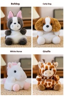 Porte-clés en peluche animal, jouet, pendentif, cadeau, breloque pour enfants