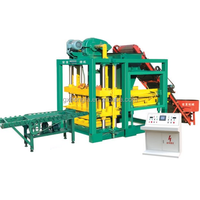 Machine à fabriquer des briques entièrement automatique de petite taille QTJ4-25, machine à blocs de béton en ciment, ligne de production de matériaux de construction