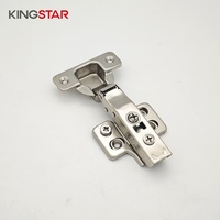 Charnières de meuble KINGSTAR modernes à fermeture amortie hydraulique 3D en acier monobloc pour cuisine, appartement, maison, bureau et entrepôt