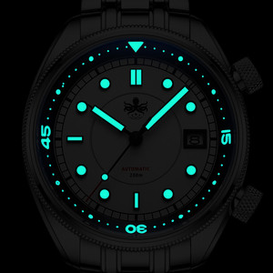 Montre de plongée automatique à compresseur, design personnalisé 40 mm, étanche 200 m, alimentée par un mouvement NH35A. Bague intérieure rotative bidirectionnelle - Product Image 4
