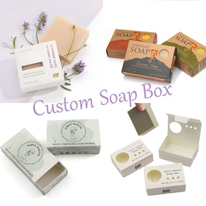 Recyclable Custom Bar Soap Folding Paper Box Free Sample Handmade Soap Bar Carton Box Packaging Printing Paper Box