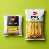 Sacs en Mylar transparents personnalisés, de qualité alimentaire, biodégradables, pour nouilles, spaghetti, pâtes sèches