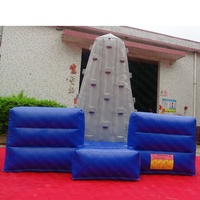 Structure d'escalade gonflable commerciale en PVC certifiée CE, facile à installer pour les loisirs en plein air