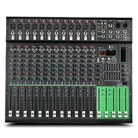 Console de mixage numérique professionnelle Accuracy Pro Audio MX12DSP, amplificateur audio, mixeur audio 12 canaux