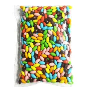 wholesale of bulk chocolate colored chocolate candies olive shaped chocolate beans