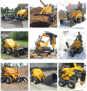 الشحن المجاني أرخص Epa Euro5 الصين Skidsteer المشي وراء جديد صغير Crawler <span class=keywords><strong>Skid</strong></span> مع دلو - Product Image 3