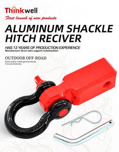 ユニバーサルリカバリートウフック10000 Lbs、ほとんどのピックアップトラック、SUV、バンに対応するクリップ付きの鍛造鋼製トウフック - Product Image 5