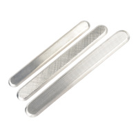 Indicateurs tactiles en acier inoxydable, bandes de signalisation routière, points de pavage pour la direction des aveugles, surface antidérapante pour la marche
