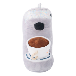 D Koning Fabrikant <span class=keywords><strong>Custom</strong></span> Logo Tough Dierbenodigdheden Vorm Zacht Pluche Gevulde Piepende Koffie Kauwen Hond Speelgoed - Product Image 5