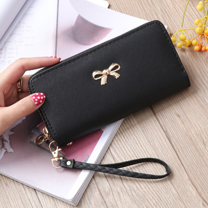 Hot Sale Women's Korean Style PU Leather Wallet Fashionable RFID Feature Card Holder Nylon Lining Zipper <strong>Long</strong> Clutch <strong>Purse</strong> - Product Image 2