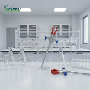 <span class=keywords><strong>Pince</strong></span> de laboratoire <span class=keywords><strong>universelle</strong></span> SCIEDU AACH183 à double bouton de réglage, mâchoires en plastique rouge à 2 griffes, garantie 1 an pour une maintien sécurisé en laboratoire - Product Image 1