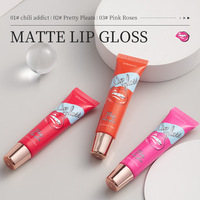 Rouge à lèvres mat hydratant longue tenue, waterproof, végan, haute brillance, 15 ml, marque privée