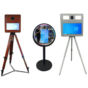 Chất lượng cao bằng gỗ kỹ thuật số ARC ai Photo Booth máy cho các sự kiện iPad tương thích Shell 3 Piece ma thuật gương ảnh Booth - Product Image 6