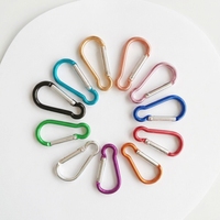 Mousqueton Qori 8-Hulu robuste et fiable en alliage d'aluminium de 7,2 mm, forme gourde, multicolore, OEM accepté, pour la randonnée et le camping en extérieur
