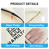 Sacs à fermeture éclair transparents en plastique PET/PE pour chaussettes, anti-poussière, avec affichage du logo, personnalisables OEM, contrôle qualité, pour la vente au détail et l'usine