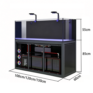 Acquario Mercury Sea Tank 2026 Nuovo Minimalista con Filtro a Fondo per Coralli, Vetro Super Bianco per Pesci Pagliaccio, Personalizzabile - Product Image 6