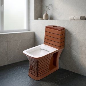 Lujo moderno cuadrado de cerámica de una pieza armario de agua inodoro en relieve diseñador tazón gris baño sanitario oculto tanque lavabo - Product Image 1