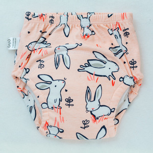 Pantalon d'entraînement pour bébé en coton réutilisable imperméable à 6 couches Shorts pour bébé Sous-vêtements Couche en tissu pour bébé - Product Image 2