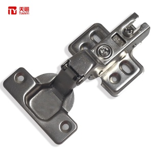Charnière à vis droite réglable robuste et durable à fermeture amortie pour divers meubles de chambre à coucher - Product Image 1
