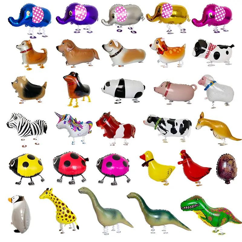 Globos para mascotas que caminan, globo de buena calidad, dinosaurio, perro, animales, nuevo diseño