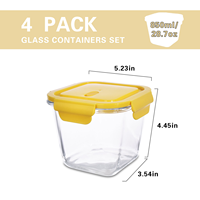 Boîte à lunch portable grande capacité pour la maison, bol à soupe en verre portable, tasse à thé avec couvercle, résistant aux hautes températures, compatible micro-ondes