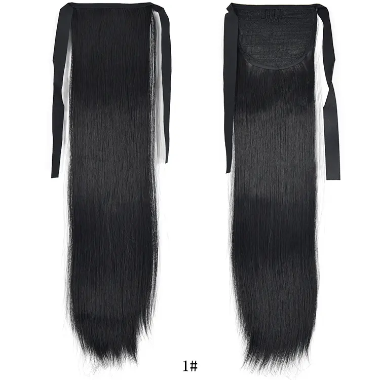 Extensiones de cabello humano sintético personalizadas para mujeres negras, suministros de belleza de China, con cierre