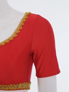 Haut court de danse du ventre pour femmes, chemisier court, costume de danse pour la danse folklorique, fabricant de vêtements de danse, costumes de danse du ventre professionnels - Product Image 4