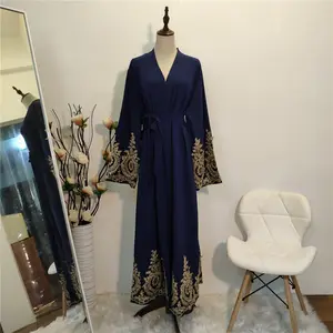 Fashion Islamic Clothing Muslim Abaya Middle East Arab Dubai Women Large Size Cardigan Robe Islamic Clothes Dubai Abaya