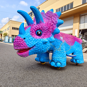 <span class=keywords><strong>Trottinette</strong></span> à propulsion à télécommande en forme de dinosaure pour centre commercial, manège pour parc d'attractions - Product Image 2